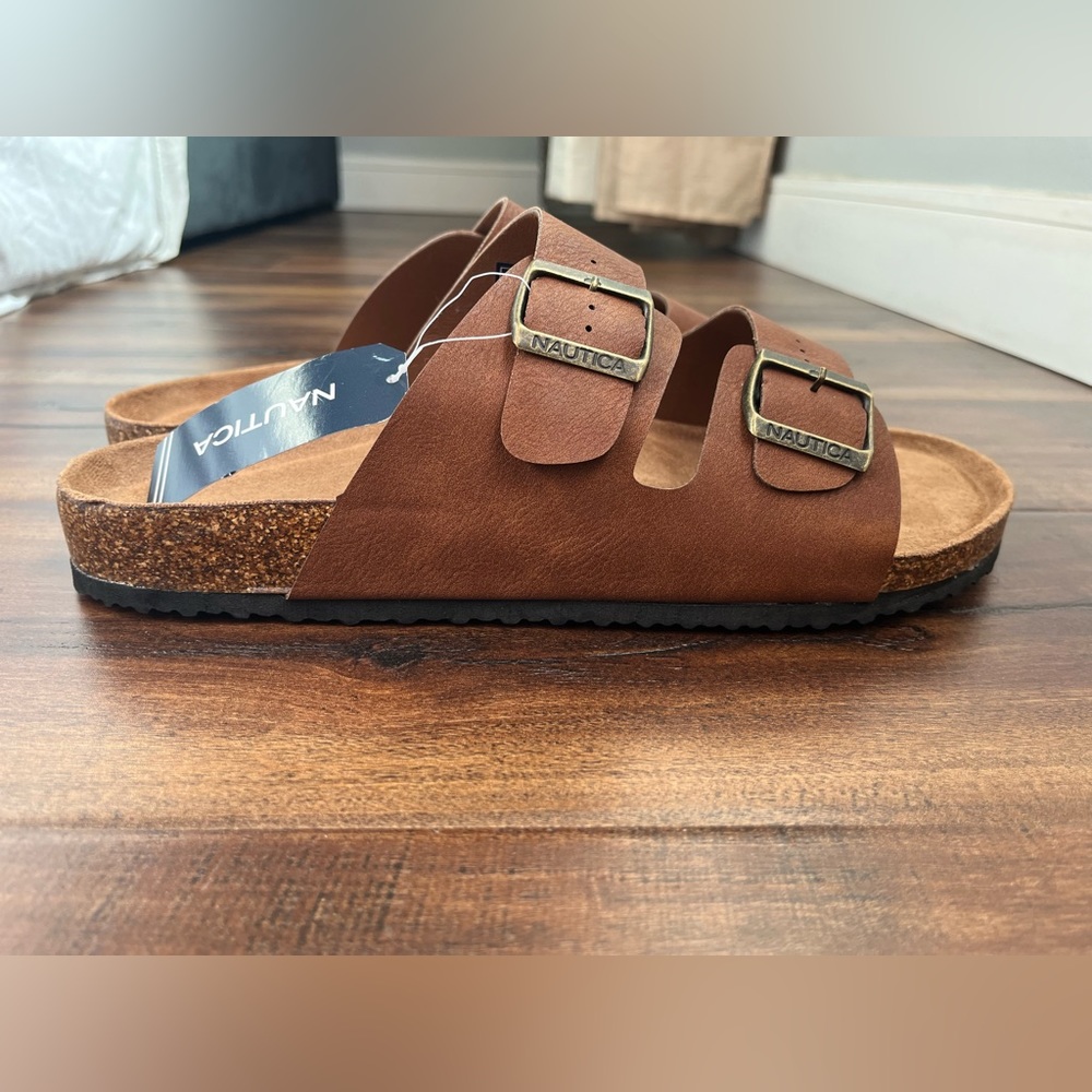 Nautica Brand New Men Adjustable Double Buckle Comfortable-Slide-Slip On-Sandal - Picture 7 of 16